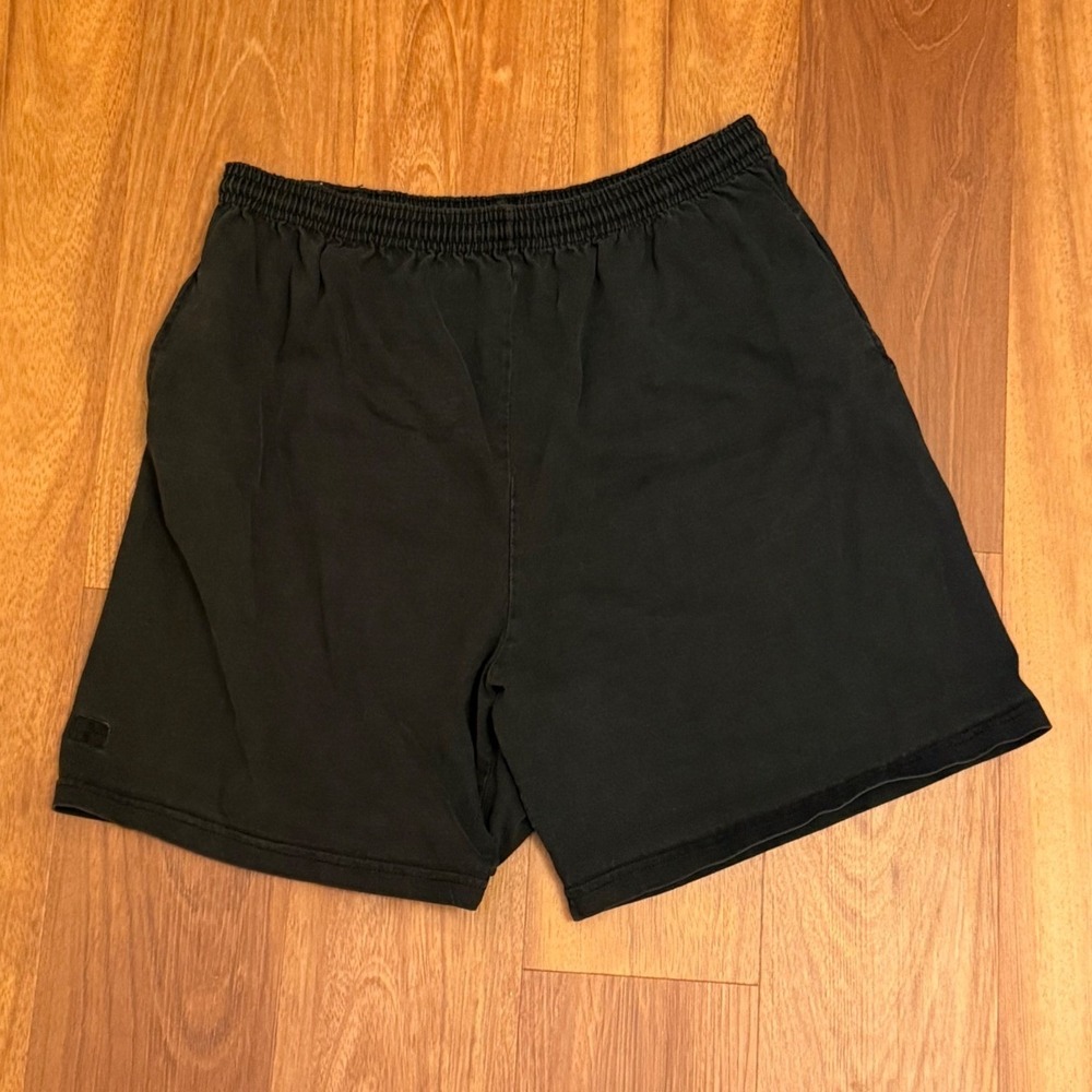 Vintage 90s Russell Athletic Pro Cotton Made in USA Black Shorts Men's Large